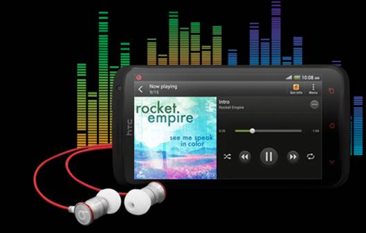 HTC One X+ and its Beats headphones