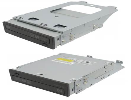 Panels to mount the optical drive on