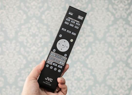 Another unclutted backlit remote from JVC - but you can use an app controller, too