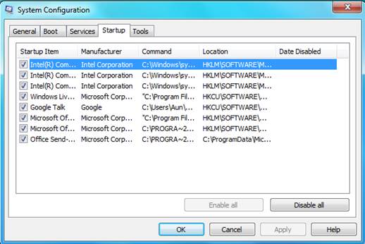 Apps often add items to Windows’ startup list.  You can prune away gratuitous processes with Msconig.exe