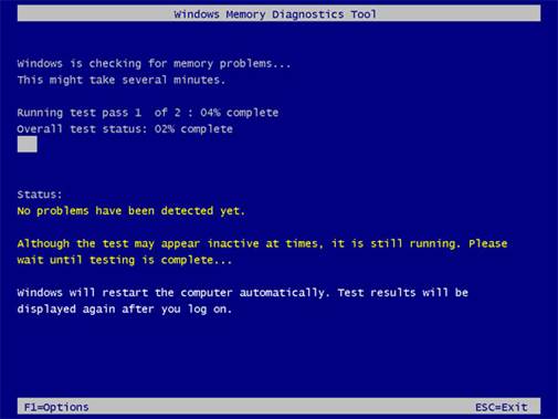 Windows Memory Diagnostics Tool will help you detect problems with your computer’s RAM