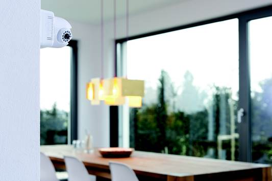 The LiveCAM part looks like the offspring of a Dalek, and it can be placed on any flat surface, wall or ceiling mounted