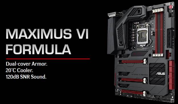 ASUS announced their latest Maximus VI Formula motherboard at the Computex 2013 conference.