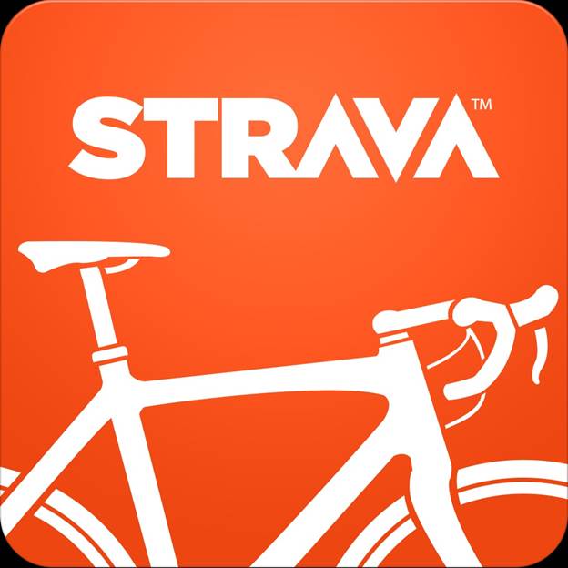 On the Explore Page on the Strava Cycling App, letter markers save rides that previous cyclists have ridden.