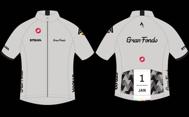Complete the Challenge and you will unlock the ability to purchase a limited edition Gran Fondo Jersey made by Castelli for $109.