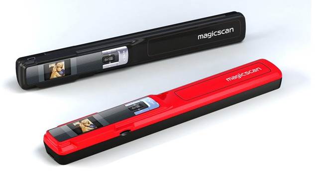 The MagicScan Pro, a portable scanner that lets you turn physical prints into digital copies anywhere you go