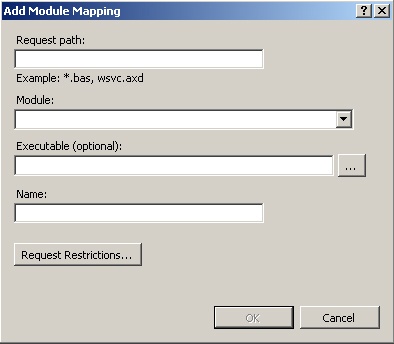 Add Module Mapping dialog box.