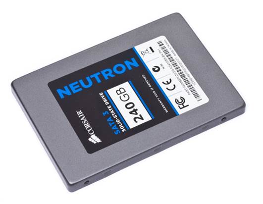 Corsair's Neutron uses the LAMD controller found in the Neutron GTX, but goes with the less-costly Micron NAND.