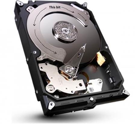 Hard disks contain moving parts, so they can never be totally silent