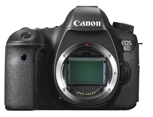 Canon EOS 6D with and without Lens