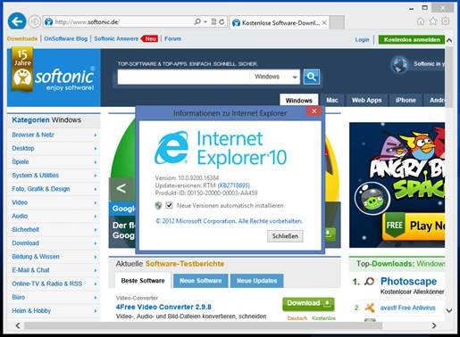 When IE10 starts, you might struggle to see any obvious difference from earlier versions