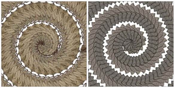 Spiral bound: These two images were created using a custom script for pattern rotate
