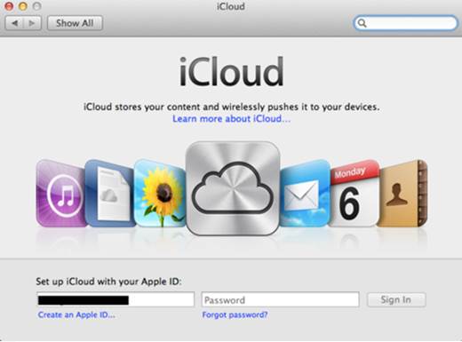 iCloud is built into OS X and iOS, as well as apps like Mail and iPhoto, so it works as soon as you set up a machine with your Apple ID