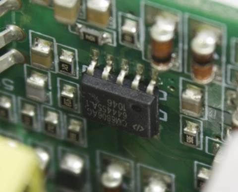 PWM & PFC controllers are based on a Champion Micro CM6806AC chip