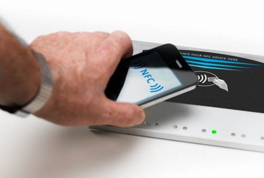 A card-based NFC system could work well when combined with the actual physical use of the cards for swiping at defined points