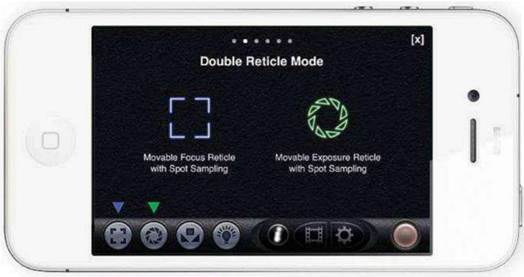 Double tap: Apps like FilMic Pro let you set focus and exposure at independent points