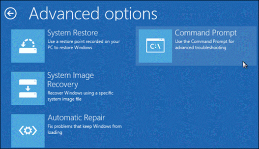 Windows 8 installation interface