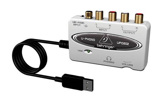 Behringer’s UF0202 U-phono gadget lets you attach almost any audio device to your computer