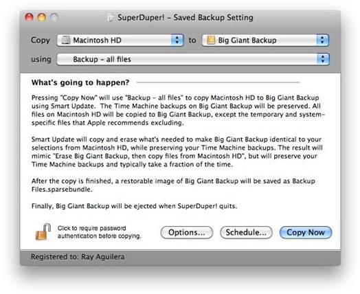 Restoring a disk from a bootable duplicate is simple. Start from the duplicate and then, using an app such as SuperDuper, select the duplicate as the source and your internal disk as the destination.