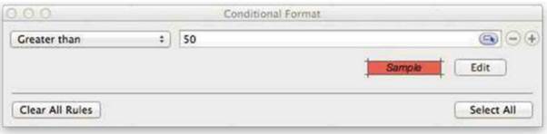 Conditional love: By using conditional formatting, the background of a cell can change as you adjust the slider