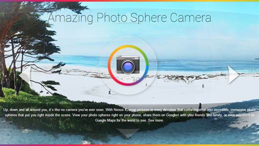 There’s another skillful camera mode that you can take advantages with Android 4.2, that’s Photo Sphere