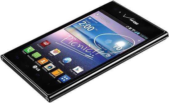 The LG Intuition is an expression of the Optimus Vu, which is a 5-inch phablet.