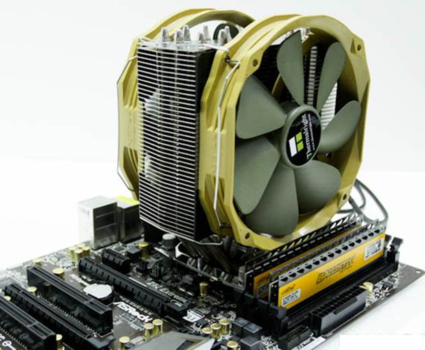 the cooler can keep CPUs at low temperatures with minimal noise.