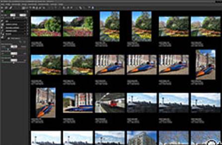 SILKYPIX allows you to open a folder of images in thumbnail view, so you can easily see the images you want to work on. Double-clicking on an image (or "scene") offers a big screen for editing.