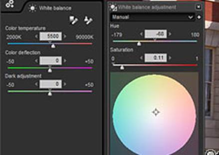 The level of control is a bit overwhelming - for example, besides the White Balance tool on the left-hand toolbar, there is also a White Balance Adjustment palette. The two are non-interactive, which is likely to be confusing.