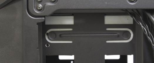  A device can only be fixed with screws on the other side of outside compartment.