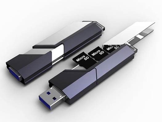 A USB memory key could provide a quick and easy way to transfer just a few files