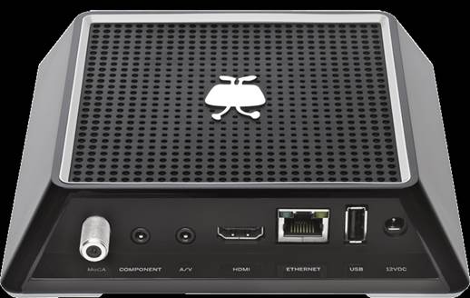 TiVo Mini is nearly as small as TiVo Stream and its trapezium shape is unlike any other device from TiVo.
