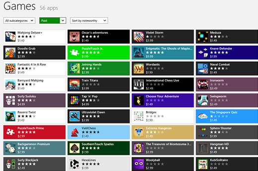 Windows 8 Game apps

