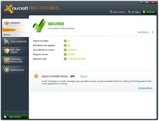 Avast Free Antivirus Version 7