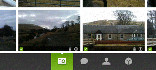 Users can preview images and can delete or upload photos.