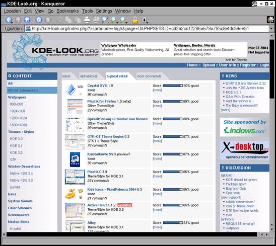 Kde-look.org is your one-stop shop for all things KDE