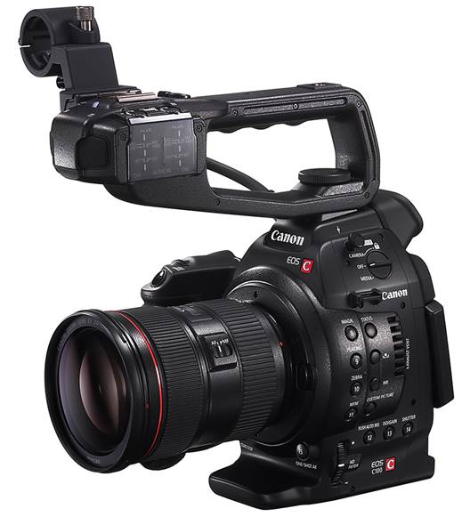 Best of both worlds: Canon’s C100 combines the best aspects of a DSLR and camcorder, and can use any of Canon’s EF lenses directly