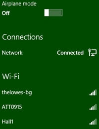 Windows 8, seeing one wired and three wireless connections