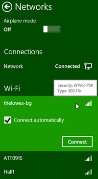 Multiple available wireless networks