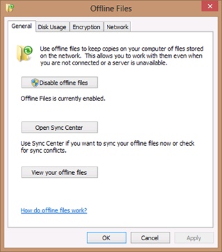 Configuring Offline Files