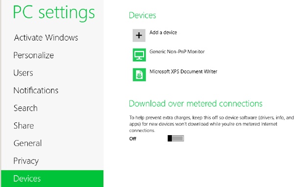 Accessing devices in Windows 8