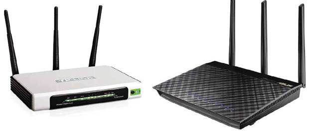  
Two typical 802.11n routers
