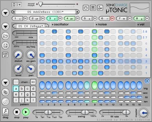 It includes eight drum channels, an integrated 16-step sequencer with accent, fill, swing and choke groups, and the ability to drag MIDI patterns into your DAW