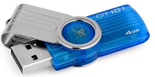 Kingston DataTraveler 101 G2 4GB Pen Drive (Blue)