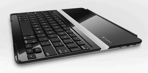 Logitech’s bluetooth keyboard is also an iPad cover