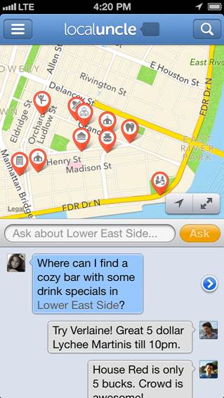  
Pinpoint your location… and get the low down
