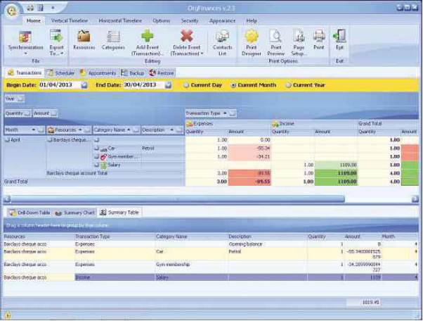  
It is useful if you want to track your income and expenses. It organizes them into categories.
