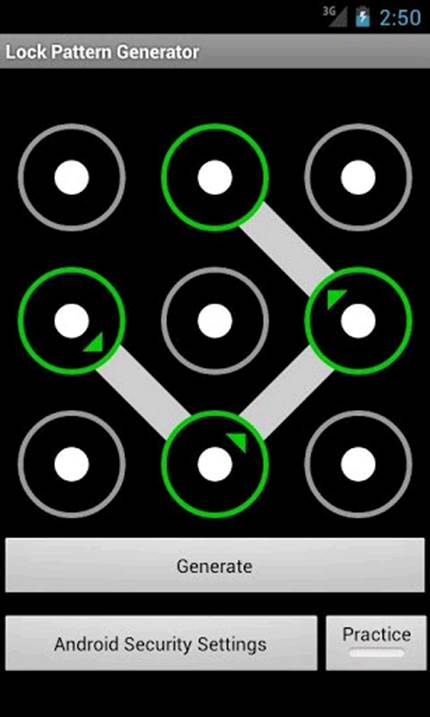 Lock Pattern Generator - Create new lock patterns to protect your Android device