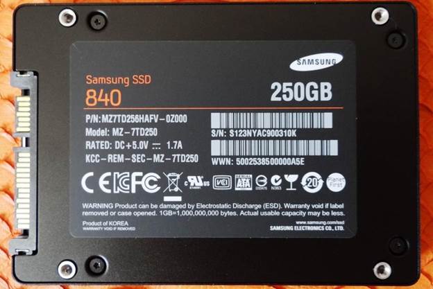Samsung 840 Series SSD 250GB