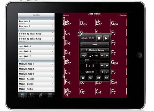 If you want a music organizer with rehearsal and editing functionality, check out iReal b